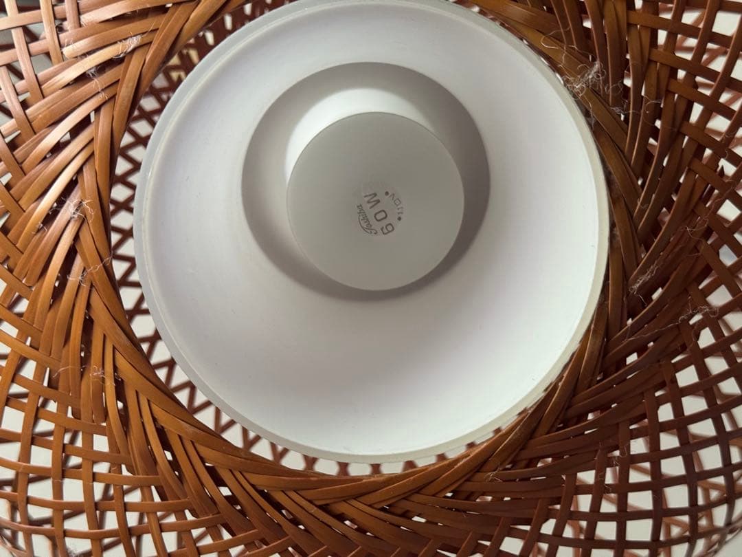 ヴィンテージ 民藝 昭和 レトロペンダントライト 竹細工 イサムノグチ