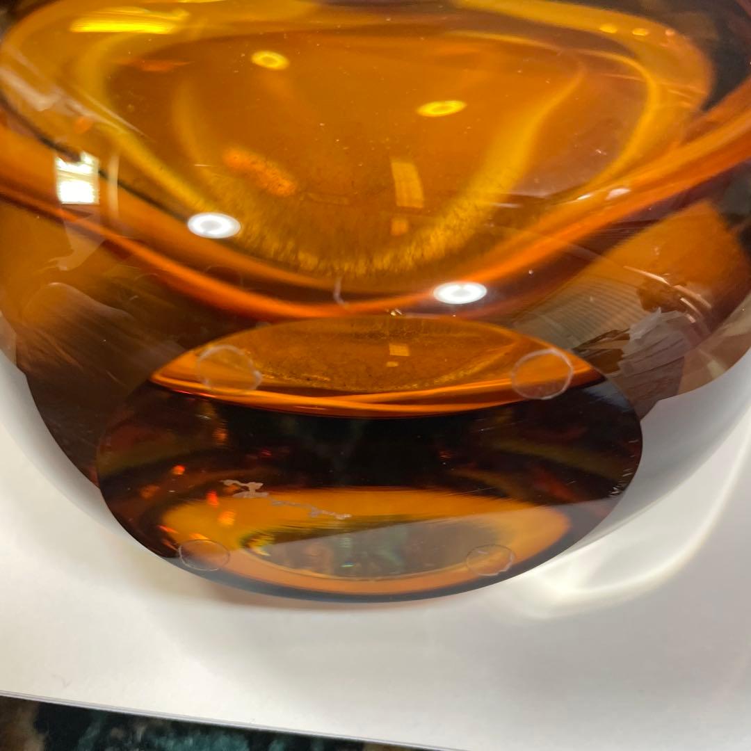 土屋章 ガラス工芸品 ガラス花瓶 一輪挿し