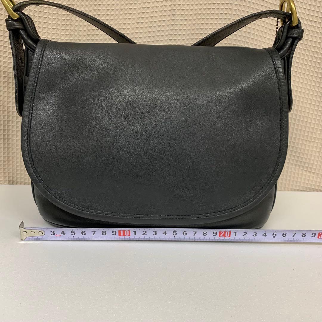 オールドコーチ ショルダーバッグ 4150 本革 ネイビー 金具 チャーム