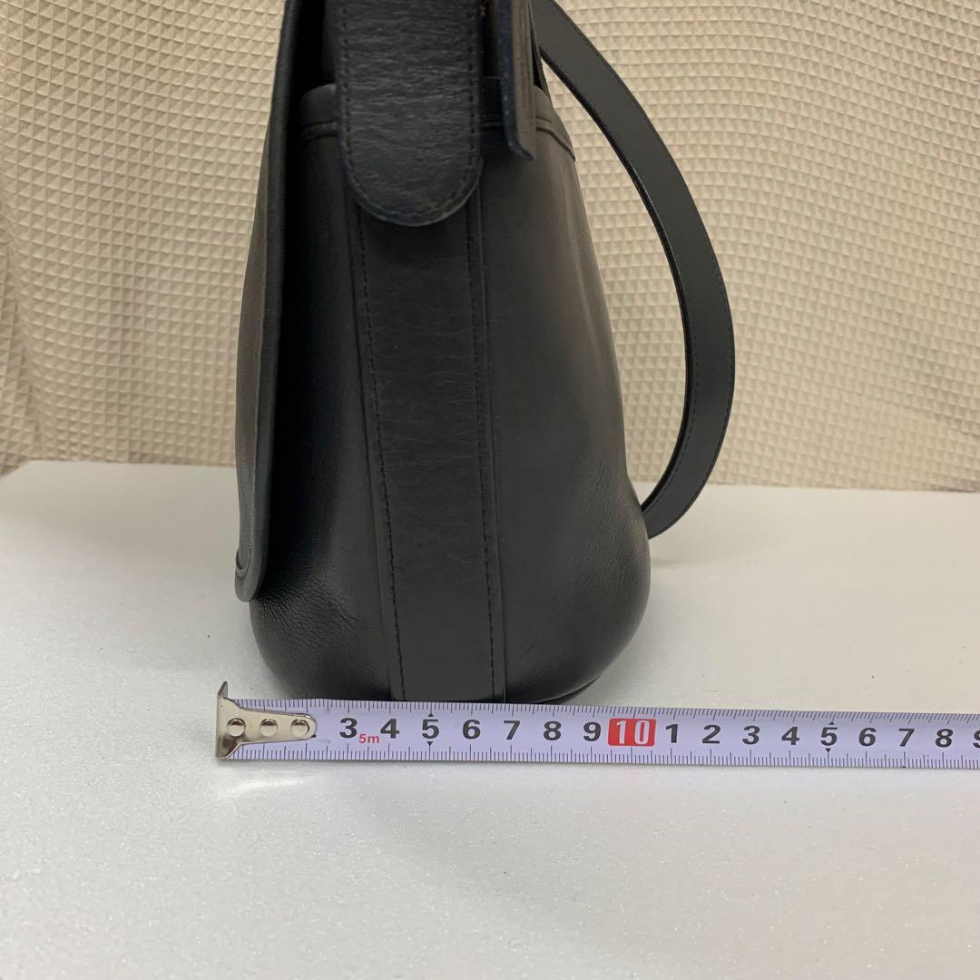 オールドコーチ ショルダーバッグ 4150 本革 ネイビー 金具 チャーム