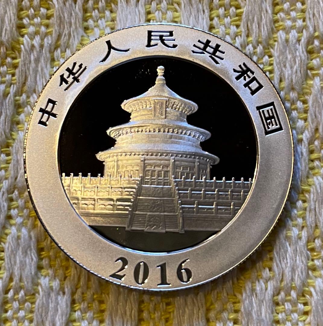 2016年 純銀 パンダ銀貨 30g 中国 10元 シルバー