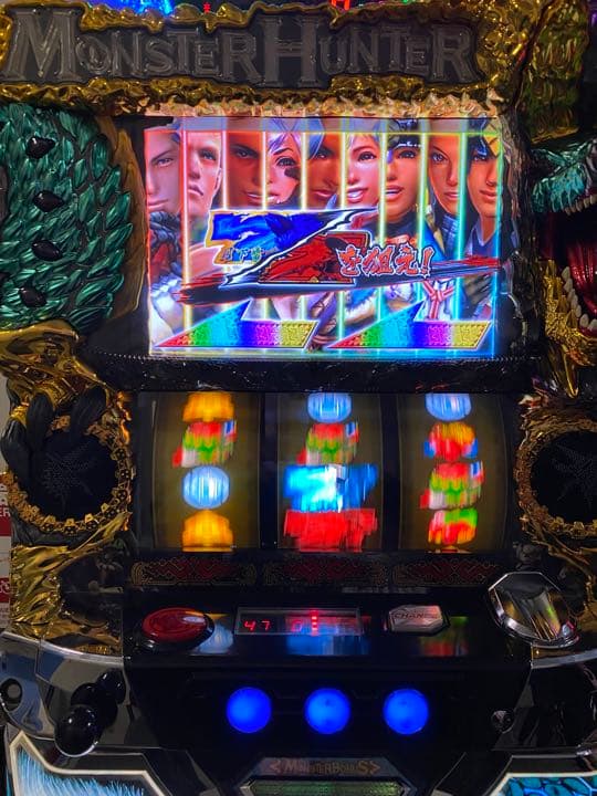 スロット モンスターハンター月下雷鳴実機 コイン不要機 家庭電源 オファー