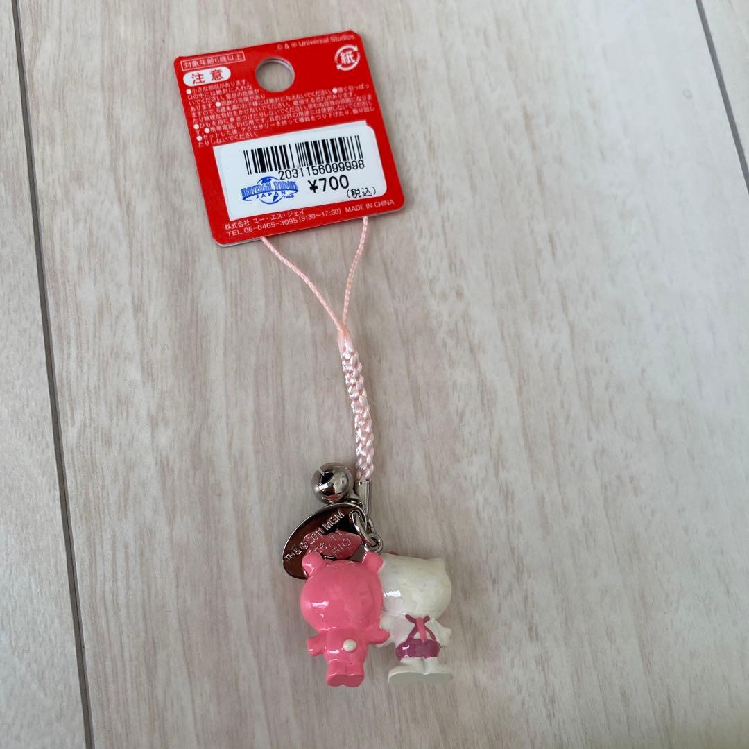 キティ USJ ピンクパンサー 根付け