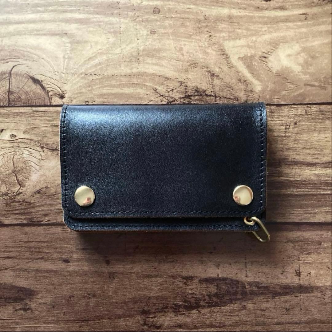 【ケン】トラッカーウォレット150（ミドル）3層【お札を折らずに収納】