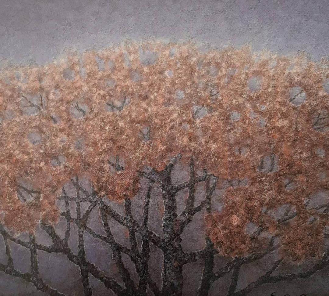 瀬尾一嘉、「鎌倉山桜」、希少画集の額装画、四季、風景、人気作品