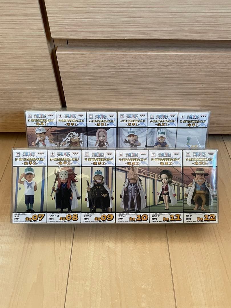 ワンピースワールドコレクタブルフィギュア海軍1と2コンプリートセット