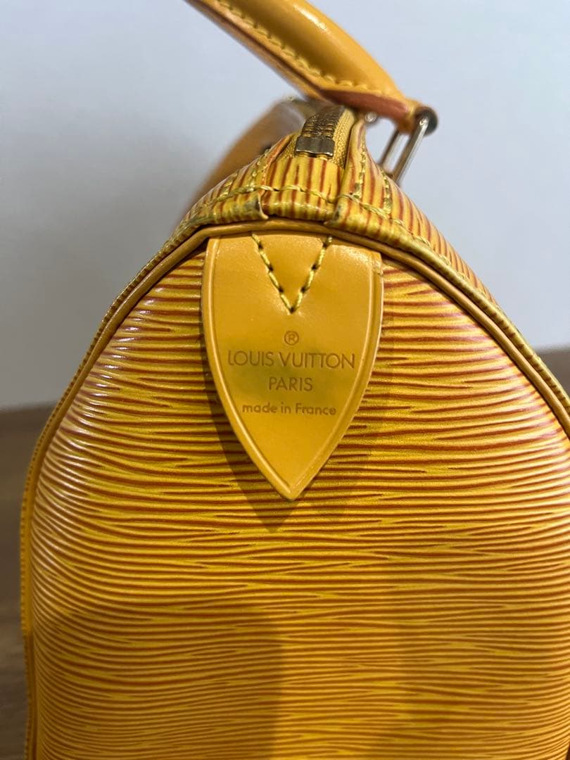 ルイヴィトン エピ スピーディ25 タッシリイエロー ハンドバッグ 正規品
