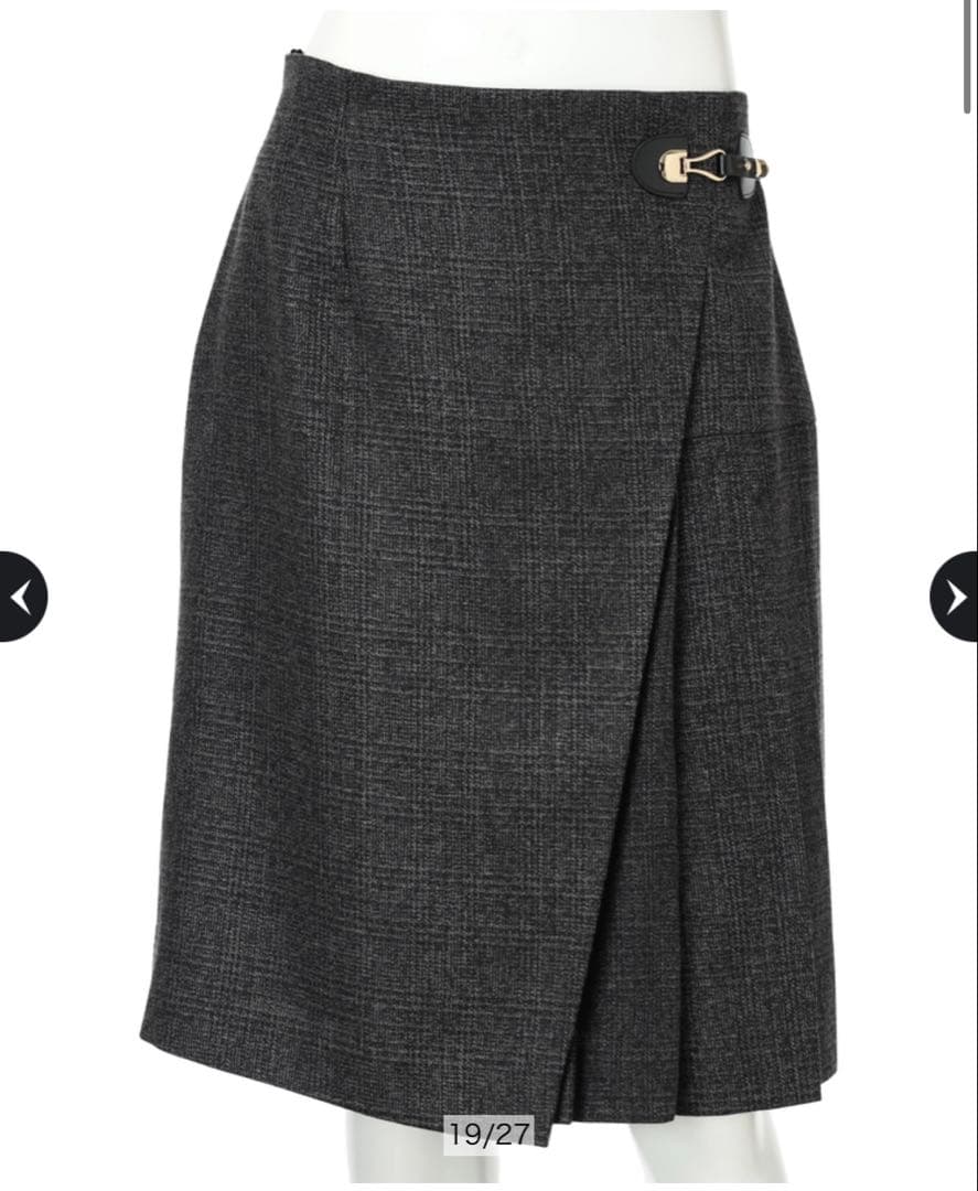 新品タグ付き ジャスグリッティー　サイドプリーツミニスカート 黒　S