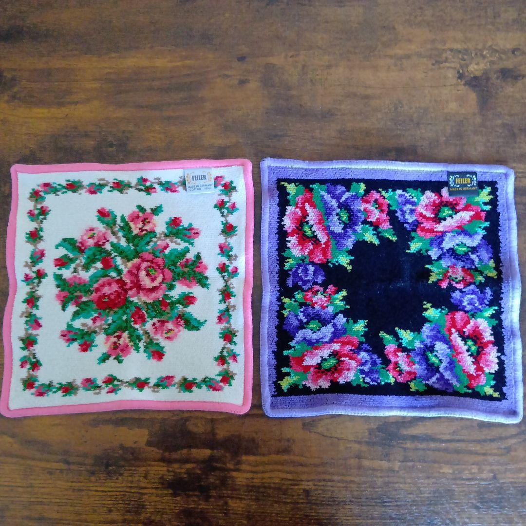 くり様専用 FEILER 花柄タオルハンカチ 2枚セット - メルカリ