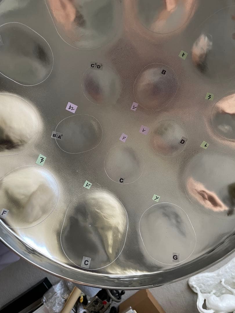 SONOBEのスティールパン❣️15音‼️なんて不思議な音なの❓懐かしいよう