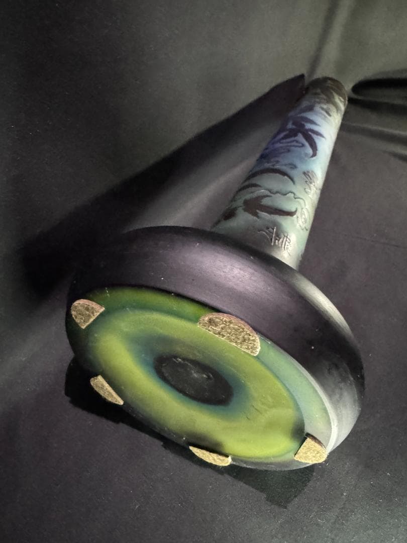 アンティーク】エミール・ガレ Émile Gallé『トケイソウ』花瓶