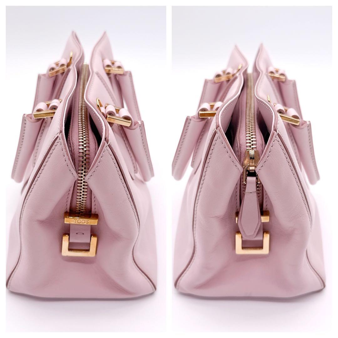 トッズ Dキューブ ミニ ボストン 2WAY ショルダーバッグ ハンド トート