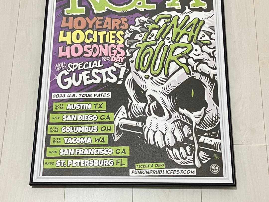 額縁付き】NOFX A2 日本未発売 ラストツアーポスター - メルカリ