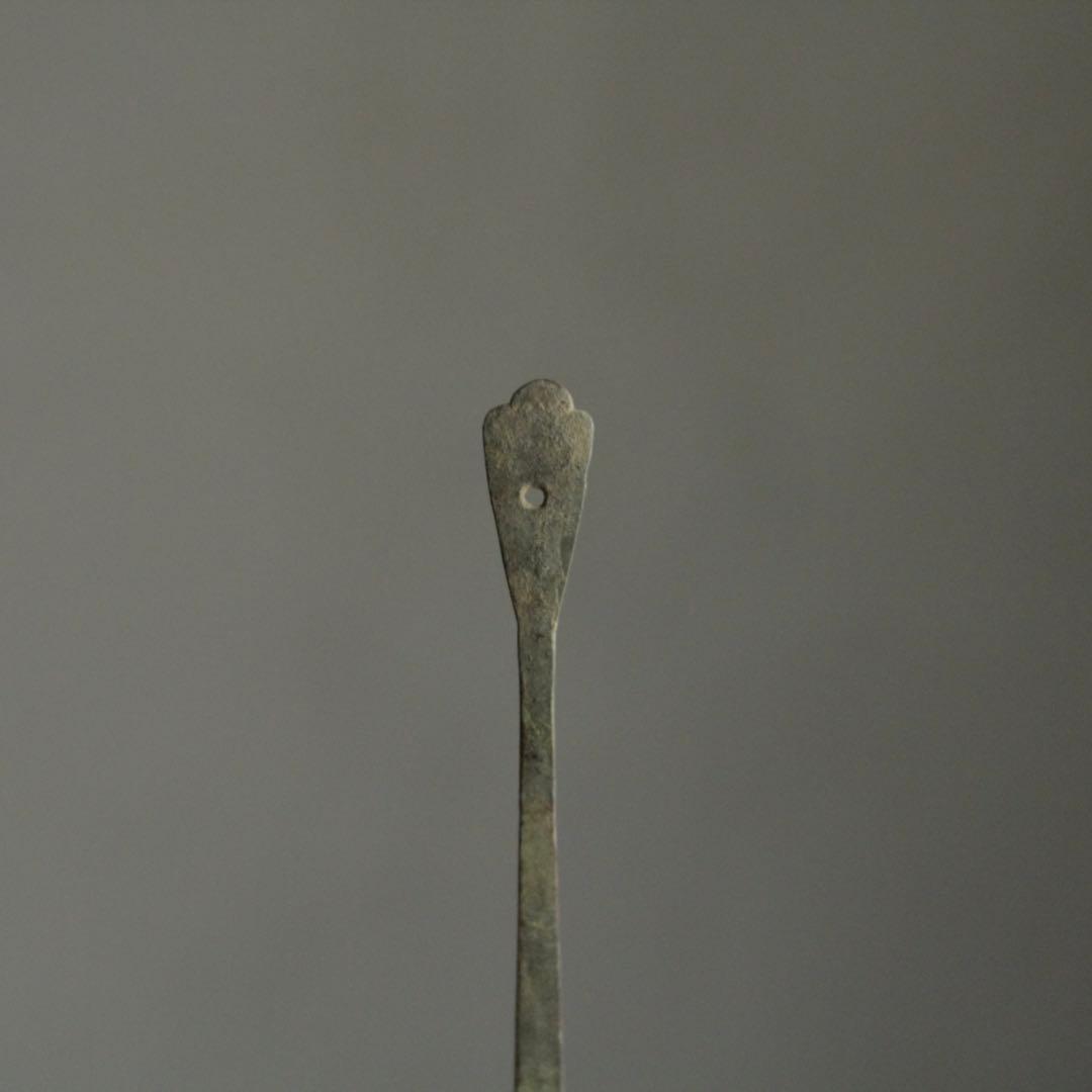 古い銅の 匙 古道具 アンティーク 使えないスプーン オブジェ