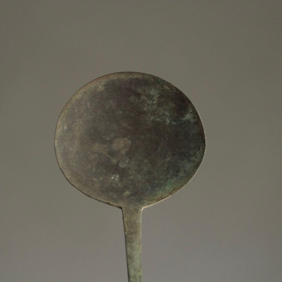 古い銅の 匙 古道具 アンティーク 使えないスプーン オブジェ