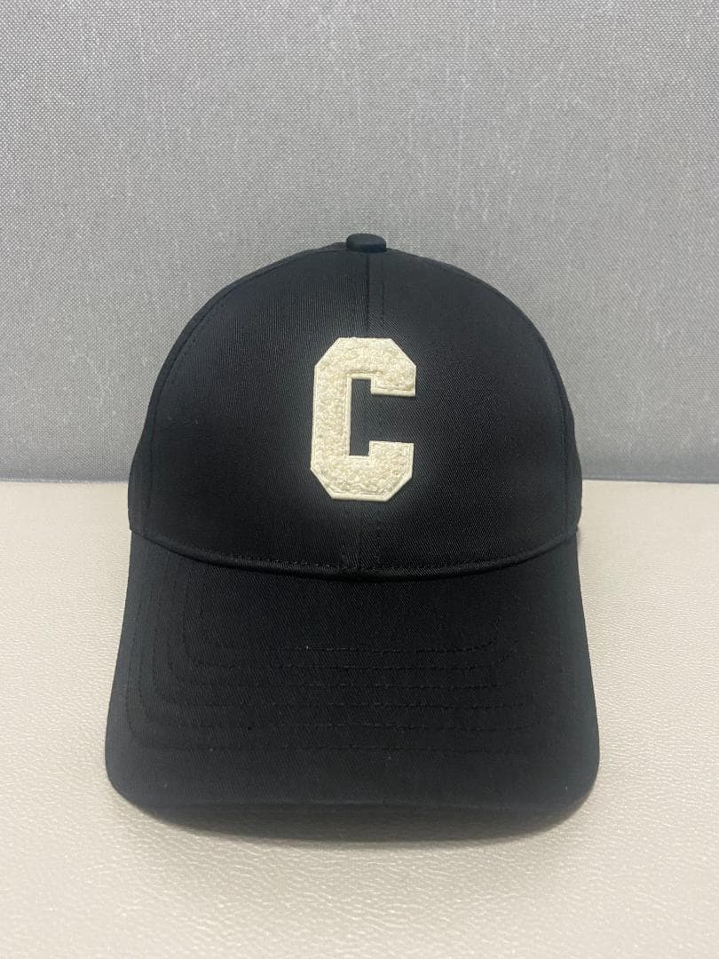 CELINE C刺繍 ブラックベースボールキャップ セリーヌ キャップ