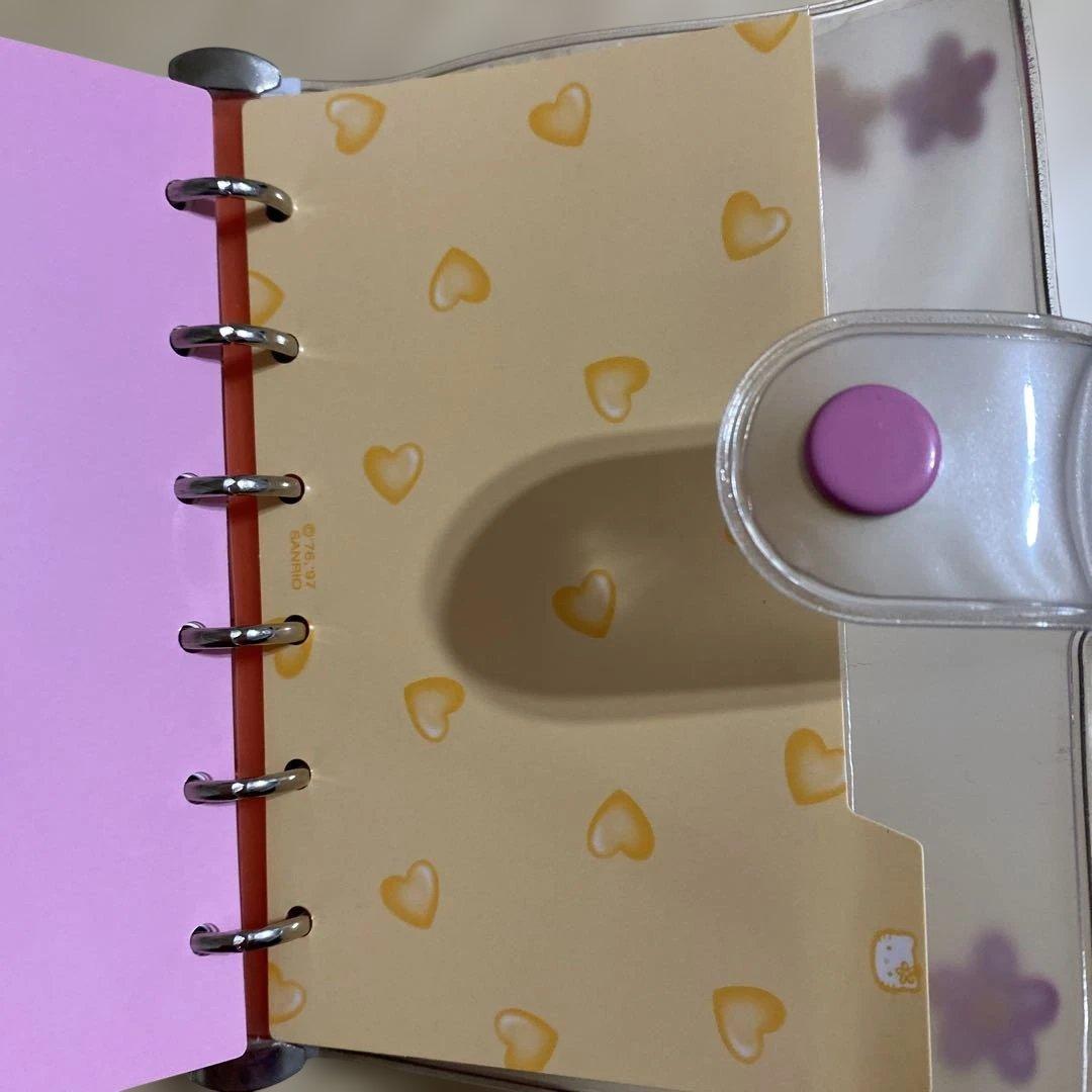 【平成レトロ】ハローキティ　カオハナ　ダイアリー 　手帳　６穴　1998年