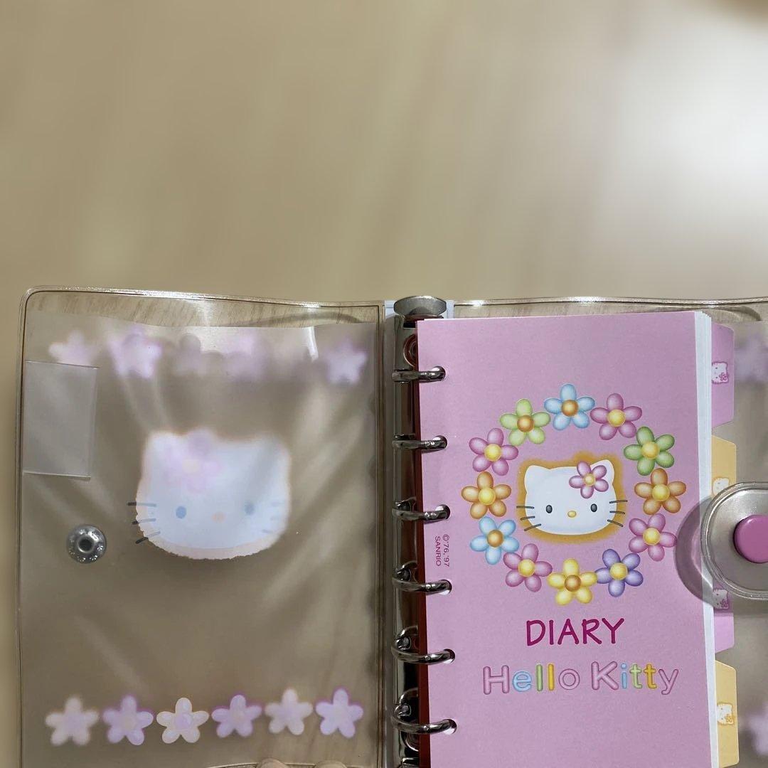 【平成レトロ】ハローキティ　カオハナ　ダイアリー 　手帳　６穴　1998年