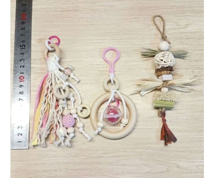 ta10 自然素材 ハミハミおもちゃ4点セット バードトイ 文鳥 インコ