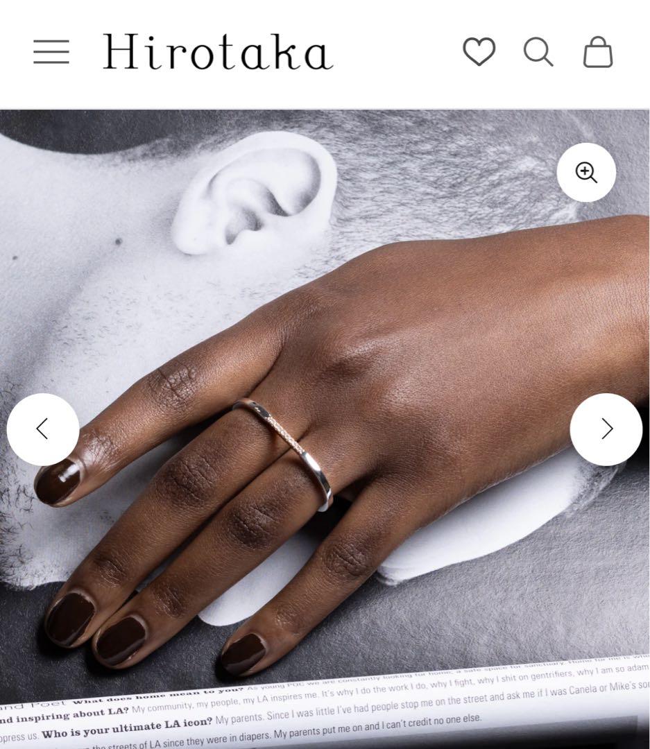 ヒロタカ　ALL ABOUT BASICS ダブル フィンガー リング　新品