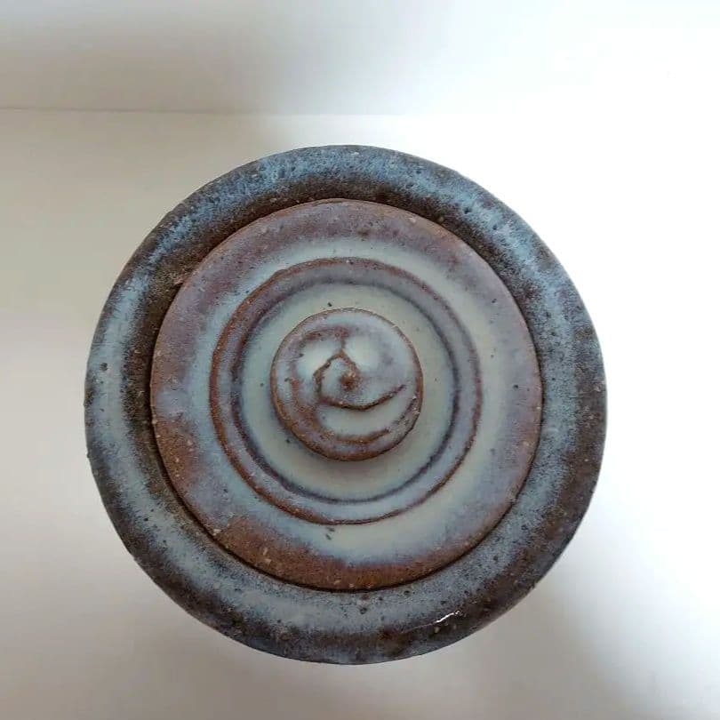 萩焼 灰被水差し 茶道具 宇田川聖谷造 木箱付き