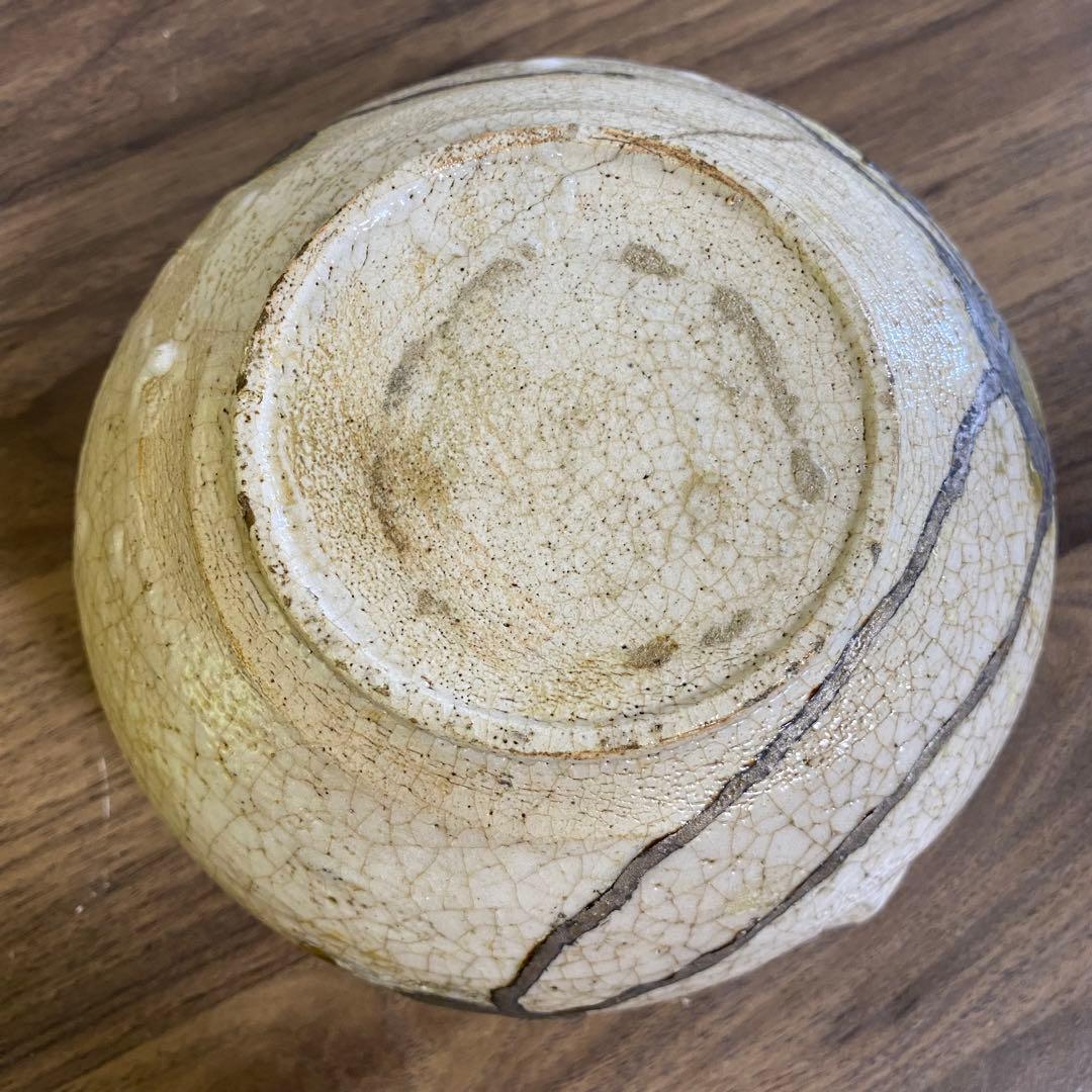 希少 状態良 志野片口茶碗 江戸後期 金箔揃 - メルカリ