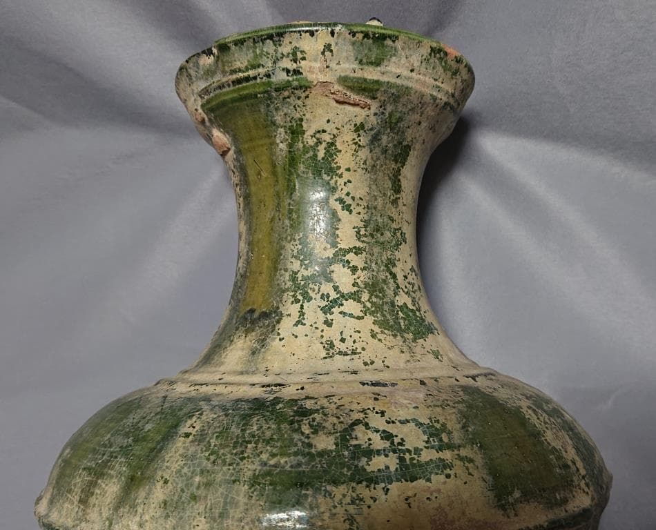 コレクター収集品 東漢時代 緑釉 大壷（31cm）