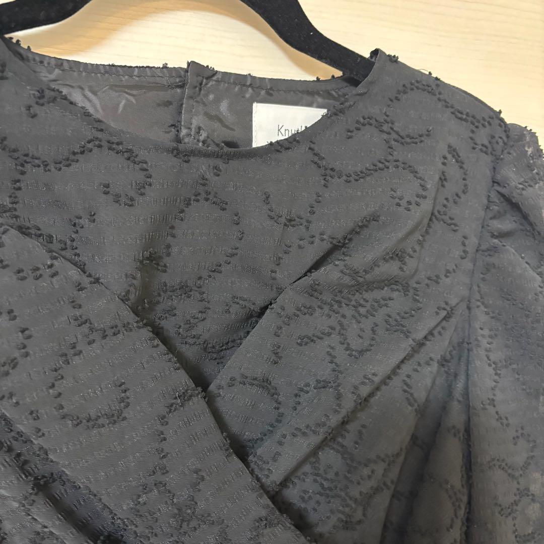 knuthmarf バックオープンシアードレス　ブラック　M オケージョンドレス