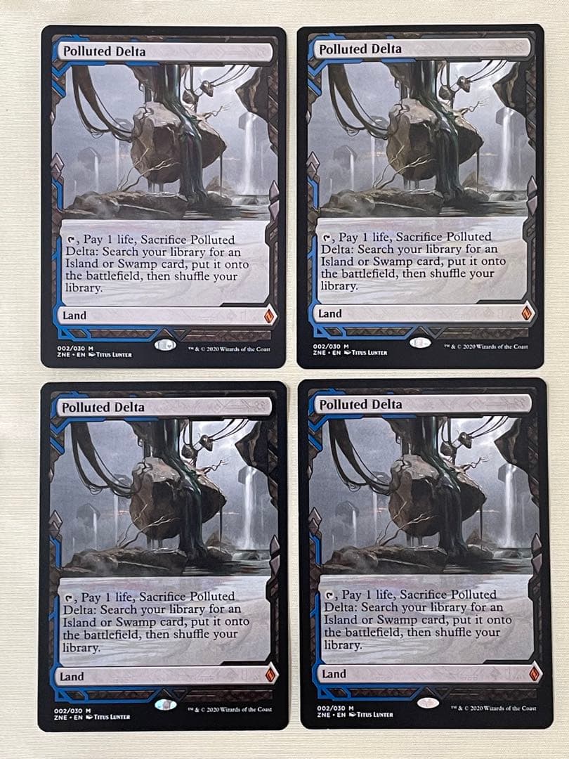 MtG 汚染された三角州(ZNE) 英語 4枚セット Polluted Delta 汚染された