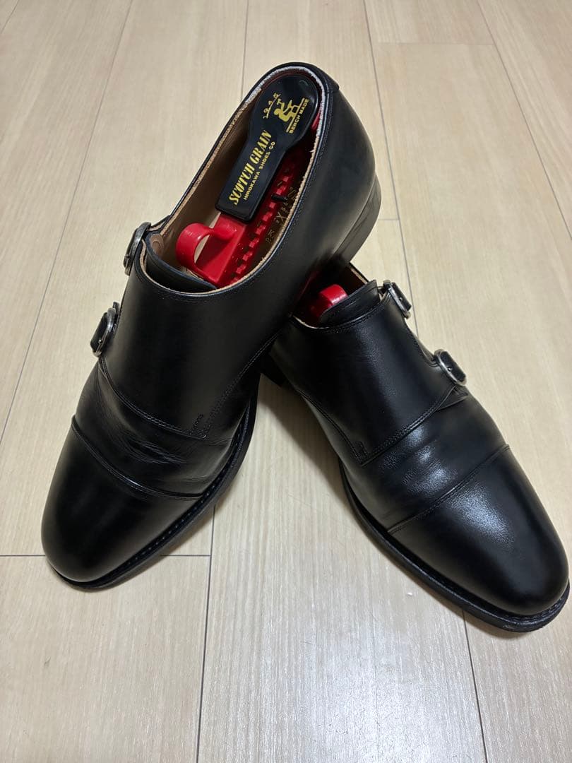 【どっくんさま専用】 SCOTCH GRAIN ダブルモンクストラップシューズ