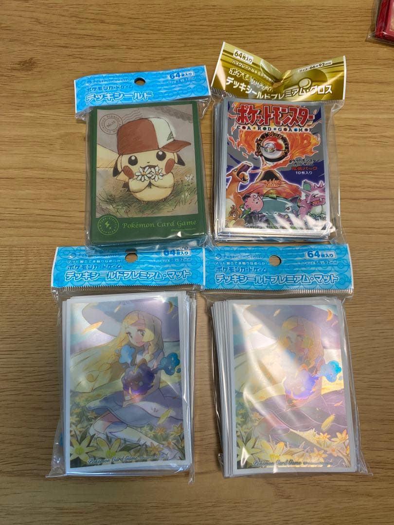 ポケモンカード デッキ シールド まとめ売り リーリエ ピカチュウ リザードン