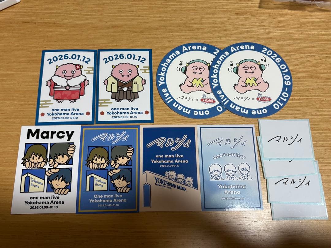 マルシィ 横浜アリーナ グッズコンプリートセット - メルカリ