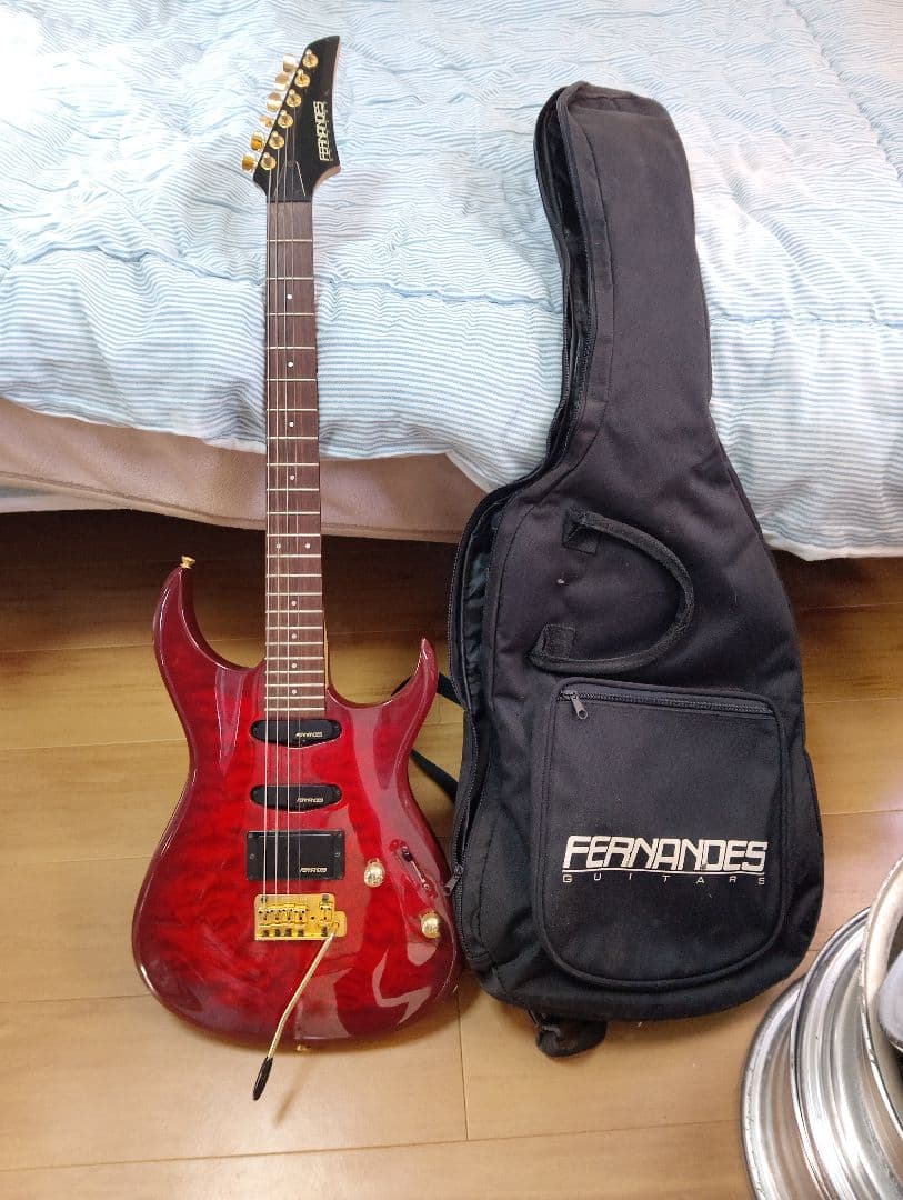 FERNANDES エレキギター レッド ギターケース付き FERNANDES レッドエレキギター FERNANDES レッド エレキギター Yahoo