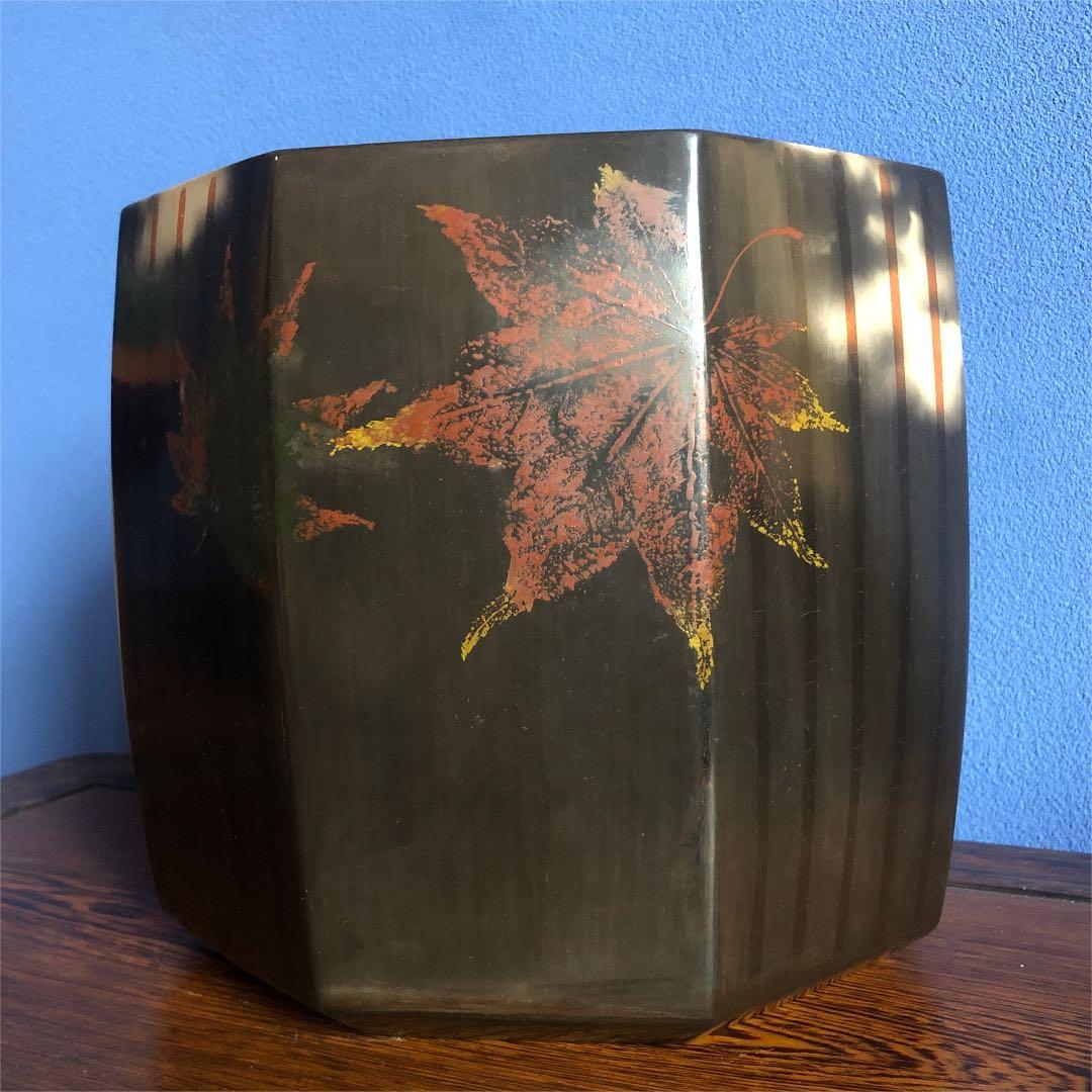 八角火鉢　初代山崎宗元　茶道具