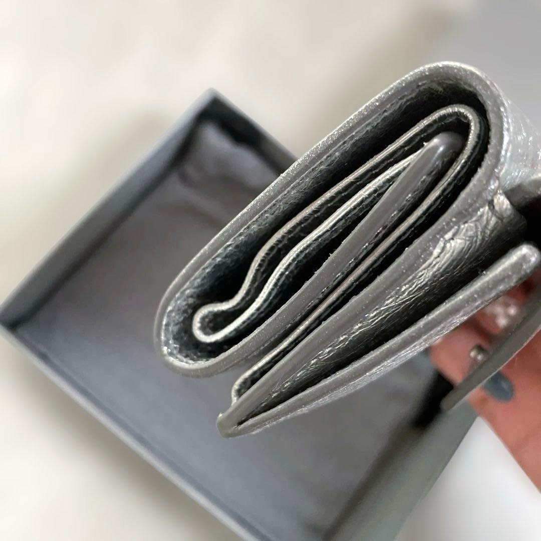 チロメchan様専用！バレンシアガ ペーパーミニウォレット 三つ折り財布