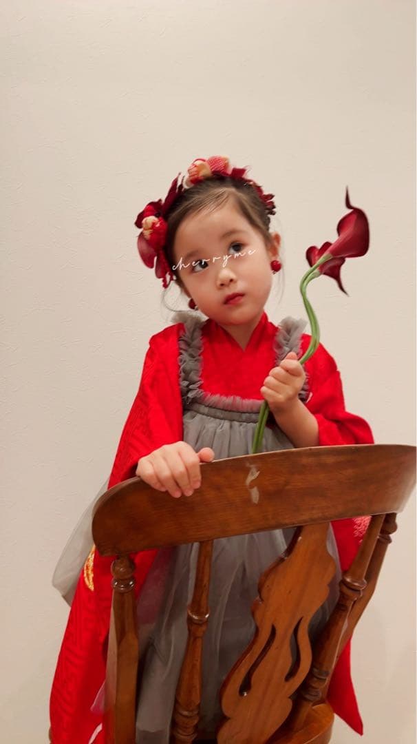 ふ*か様 七五三　七五三髪飾り　ヘッドドレス　着物髪飾り　リメイク髪飾り　051