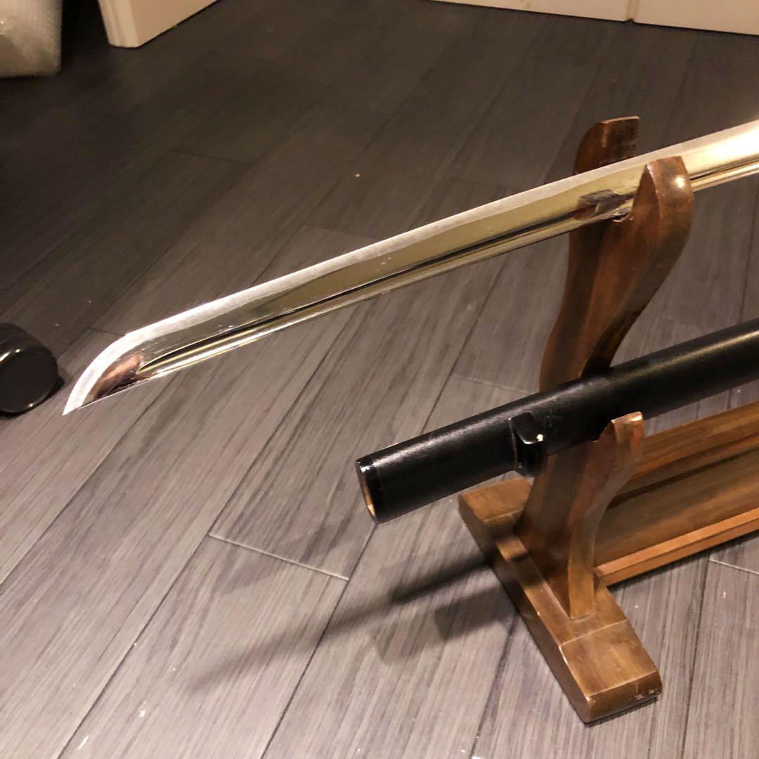 専用　本格模造刀　居合刀　樋入り刀身　黒拵え　亜合金刀身