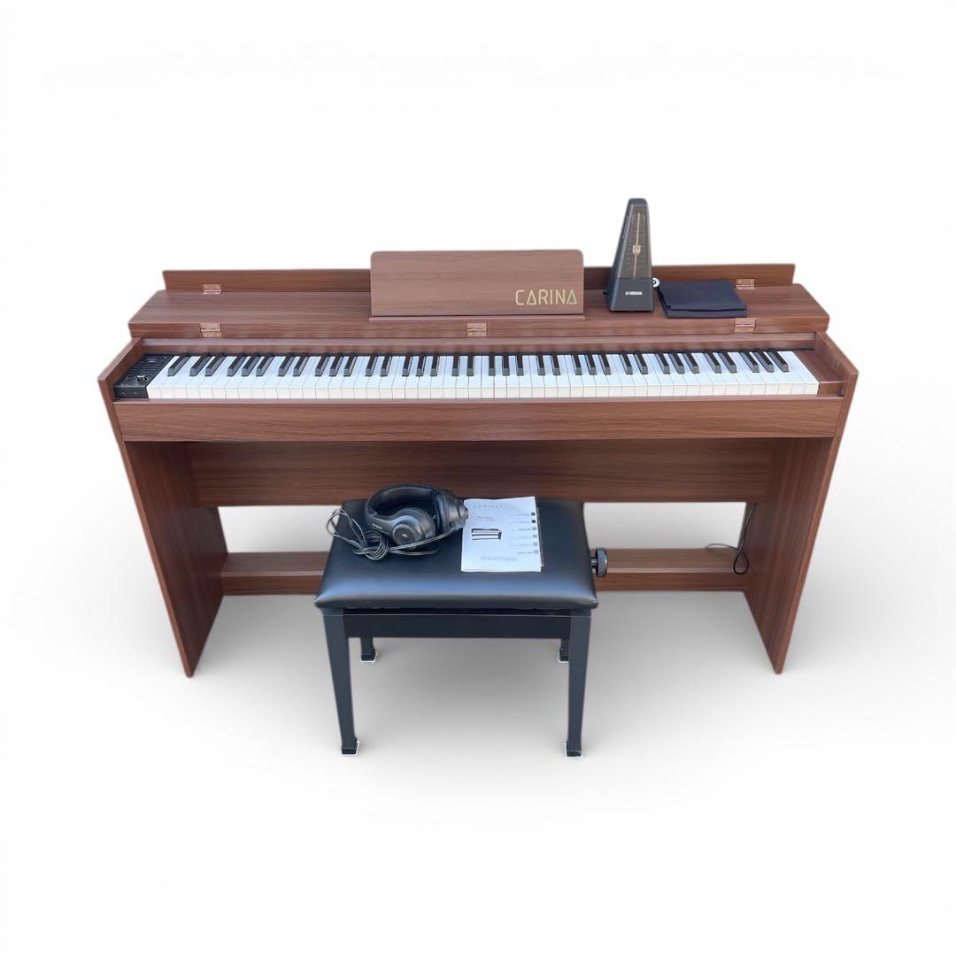 美品 CARINA 電子ピアノ carina-LUP0088 ホワイト Amazon | Carina 電子ピアノ 88鍵盤 キーボード 軽量スリム 充電式