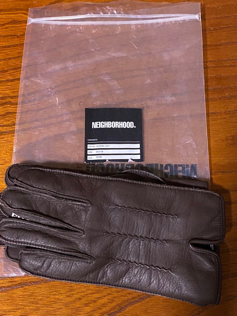 NEIGHBORHOOD レザーグローブ 手袋 Mサイズ 新品未使用 neighborhood