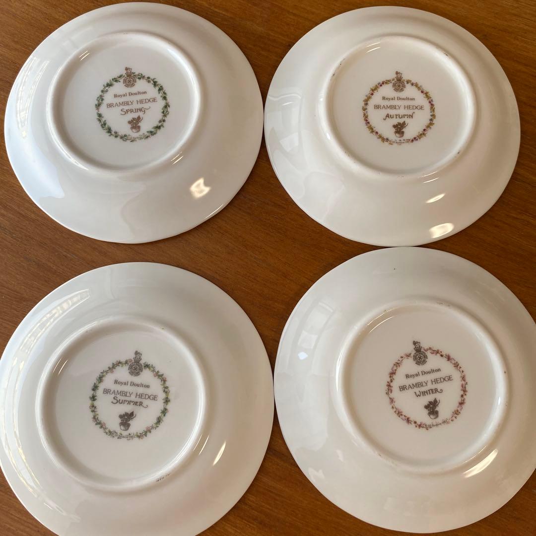 ロイヤルドルトン ブランブリーヘッジ コースター 小皿 シンブル 四季