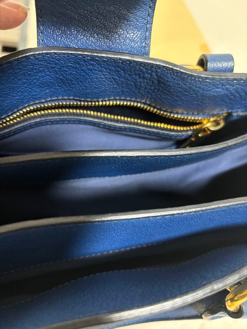 MIU MIU ネイビー 2wayハンドバッグ/RN0799