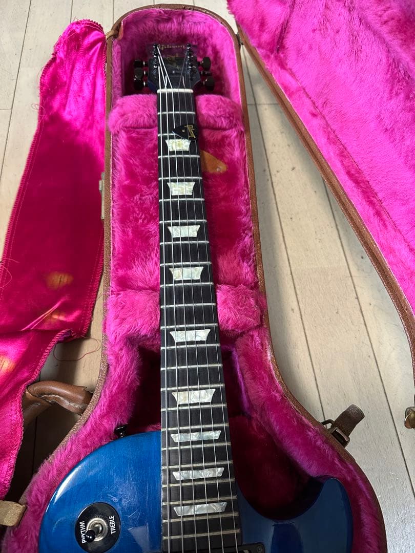 Gibson Les Paul 青色 専用ハードケース付