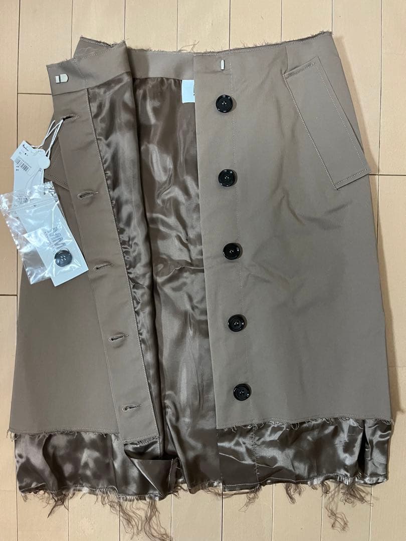 タグ付☆MM6 Maison Margielaカーキスカート 38 【匿配送込】