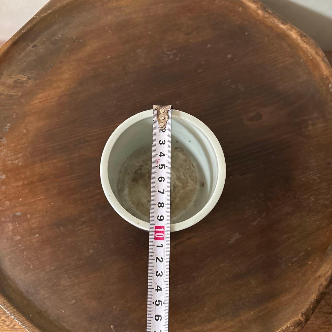 古伊万里染付 火入 江戸時代.明治 骨董品 アンティーク 古道具 白磁 李