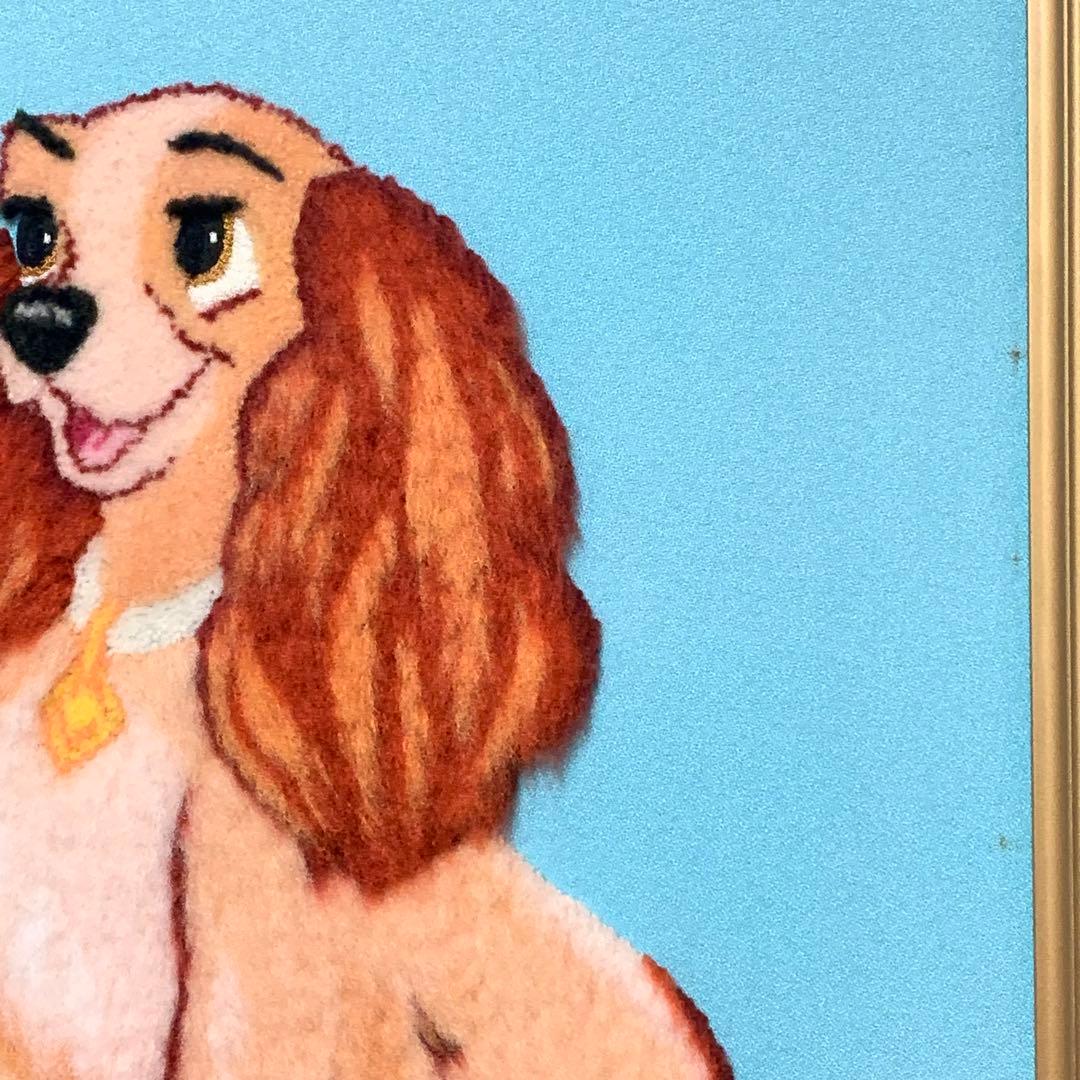 レア・美品】松鳩文化刺繍 わんわん物語 Disney ディズニー 大サイズ