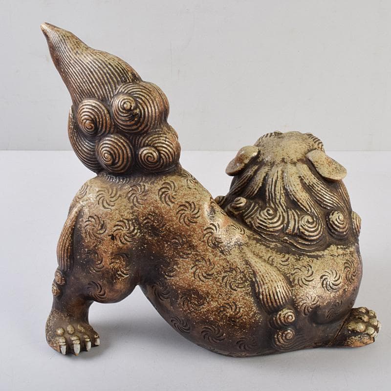 備前焼 古備前 獅子 置物 D R7072B