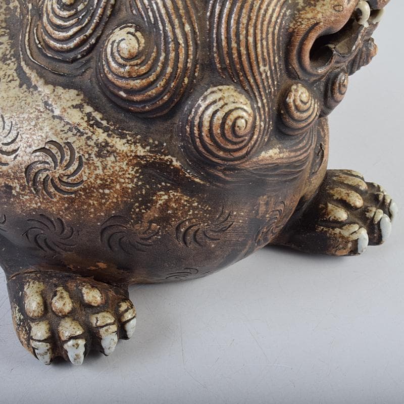 オンライン ストアホビー・楽器・アート - 備前焼 古備前 獅子 置物 D