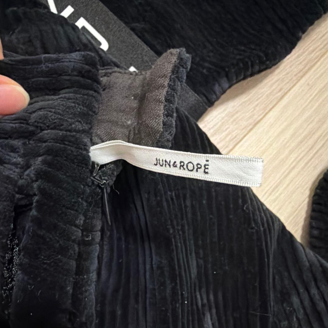 JUN&ROPE ブラック コーデュロイ セットアップ