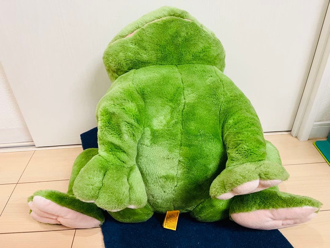 プレイトーキン　24K カエル　特大　おすわりぬいぐるみ