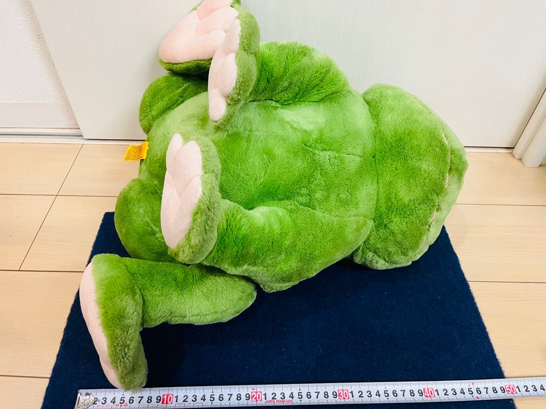 プレイトーキン　24K カエル　特大　おすわりぬいぐるみ